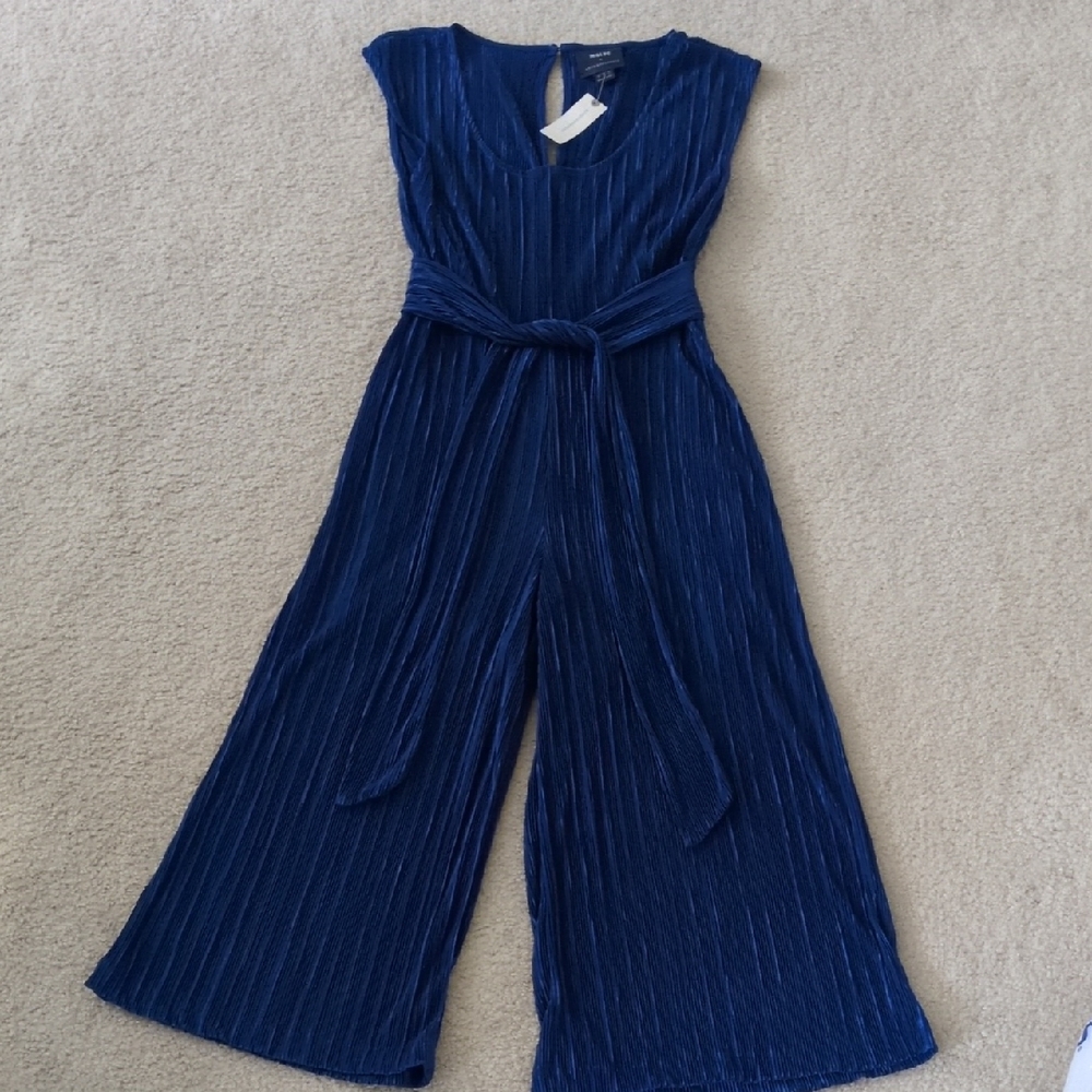 Anthropologie Maeve Elegant  Blue Jumpsuit